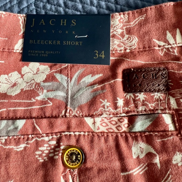 Jachs Bleeker Stretch Twill Shorts, new never worn, with Hawaiian theme design - Picture 2 of 4